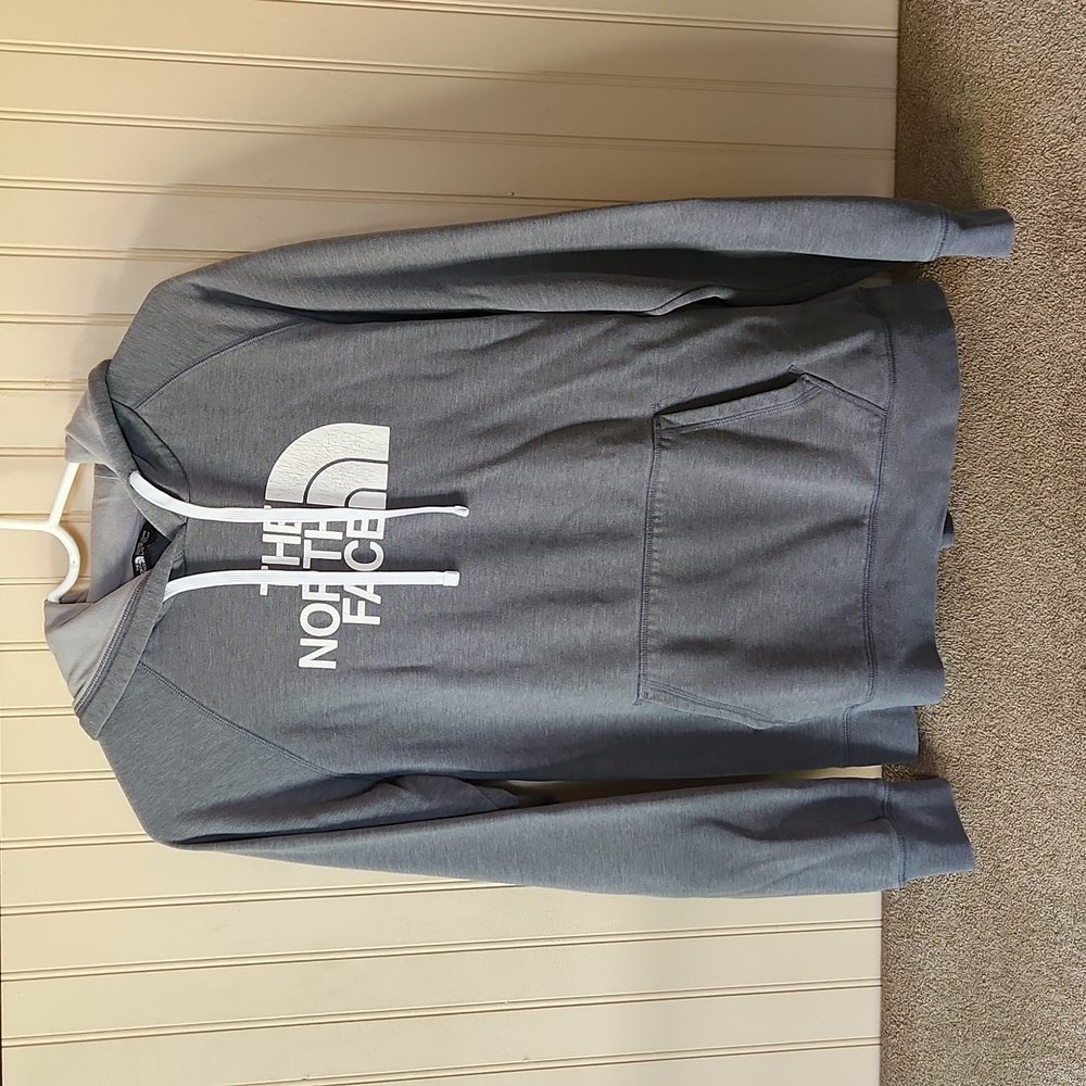 The North Face sweatshirt hoodie gray size large front pockets - Picture 8 of 8